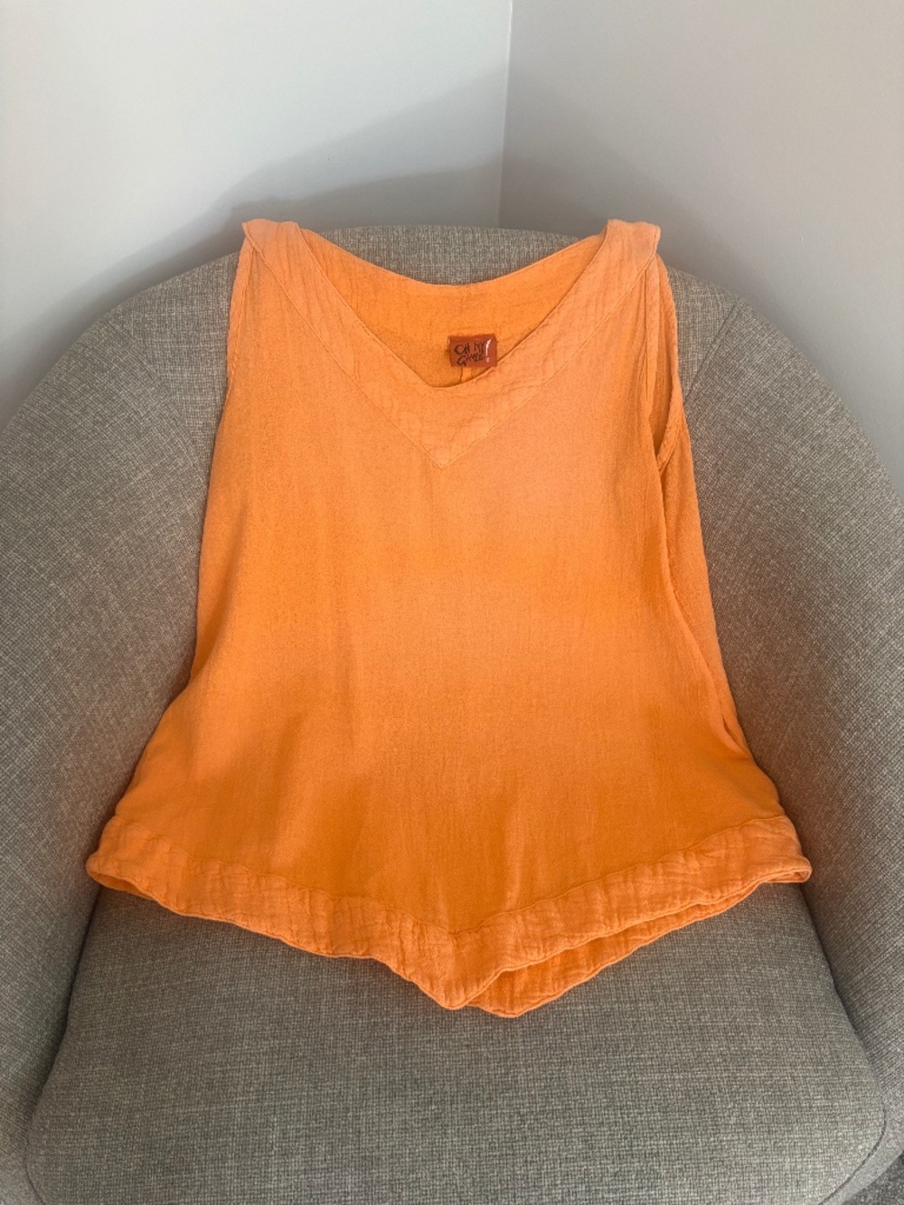 •Oh My Gauze Electric Tangerine 🍊 Tank•